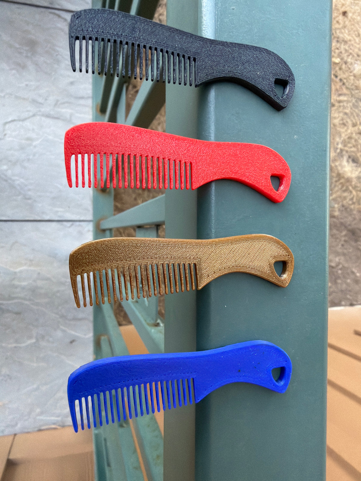 The Stache Stash — Magnetic Mustache Combs, 10-Pack