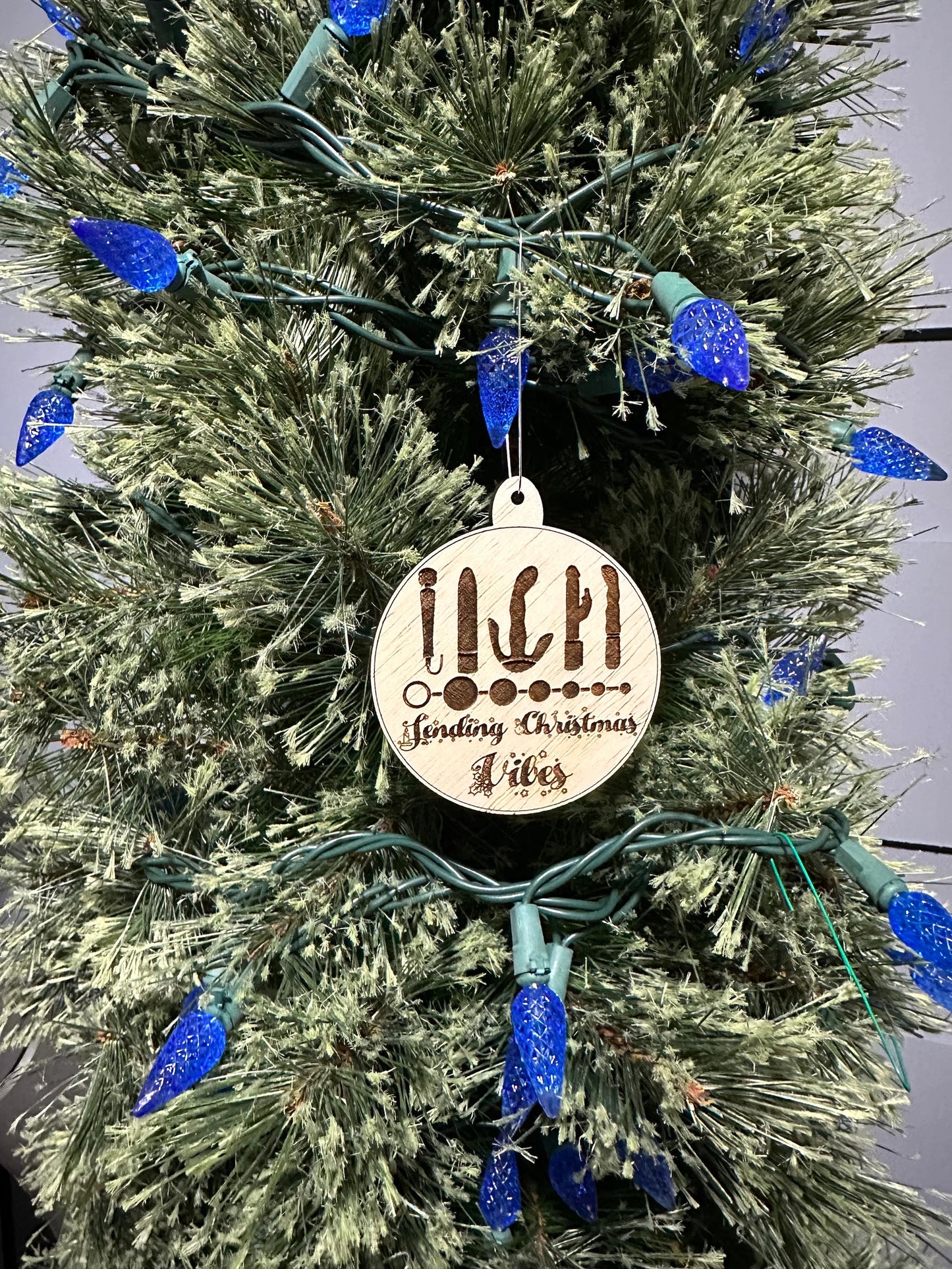 Sending Christmas Vibes (NSFW MATURE Vibrator/Dildo) funny ornament