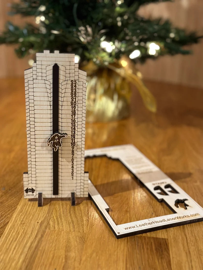 Die Hard inspired Advent Calendar - desktop flat pack (pop out the parts) style