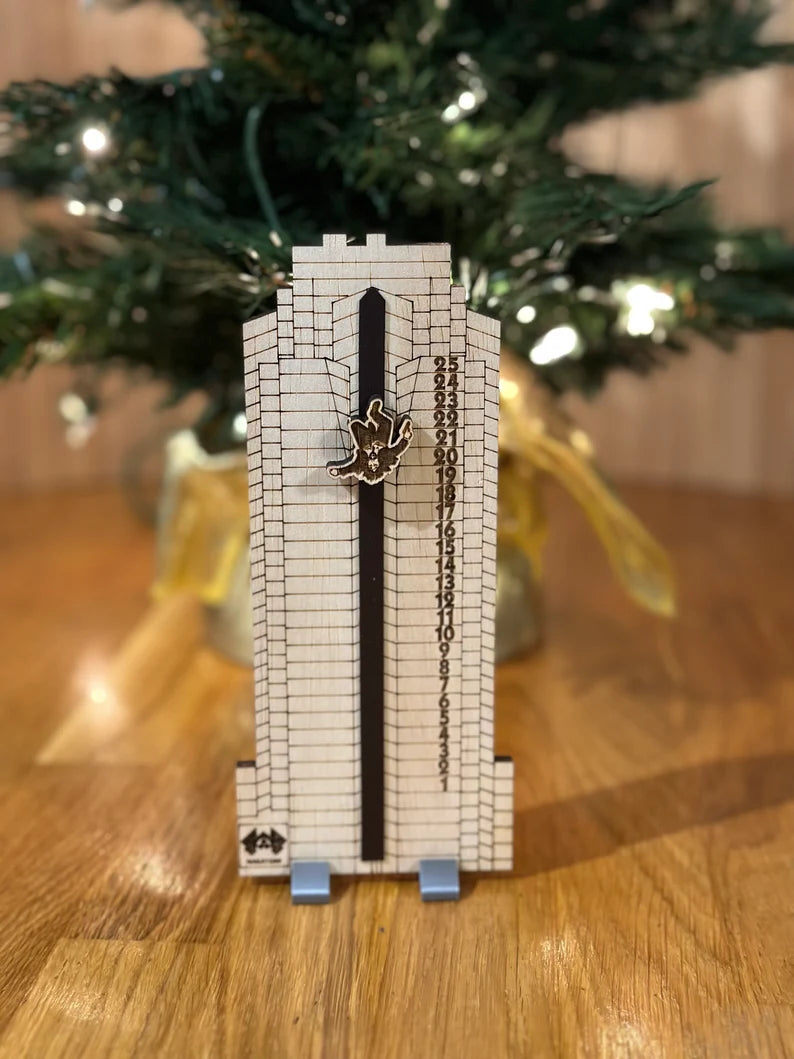 Die Hard inspired Advent Calendar - desktop flat pack (pop out the parts) style