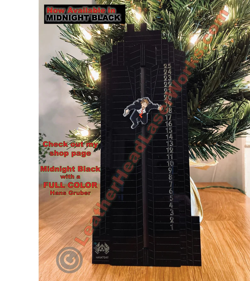 Die Hard inspired Advent Calendar - desktop flat pack (pop out the parts) style