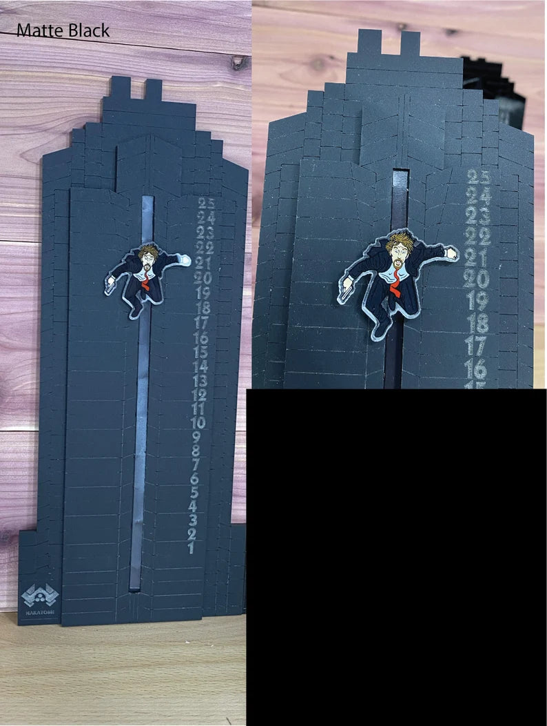 The ORIGINAL Die Hard inspired Advent Calendar - Multiple Colors - Hans Gruber Falling Off Nakatomi Plaza