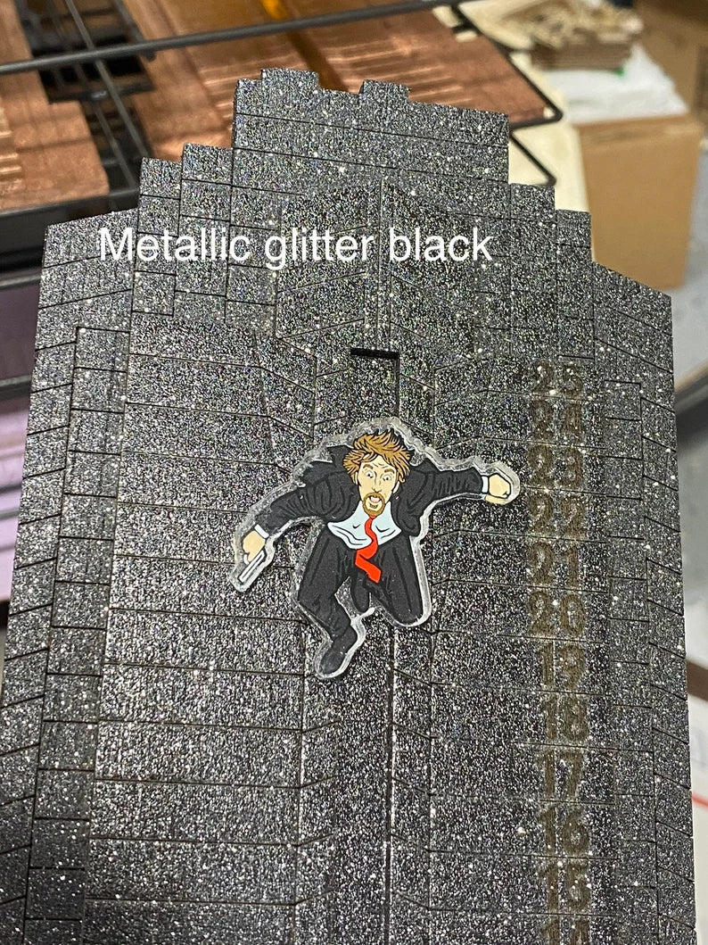 The ORIGINAL Die Hard inspired Advent Calendar - Multiple Colors - Hans Gruber Falling Off Nakatomi Plaza