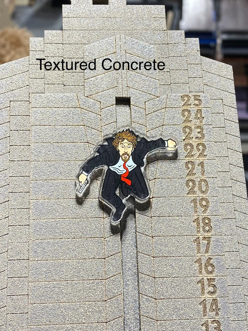 The ORIGINAL Die Hard inspired Advent Calendar - Multiple Colors - Hans Gruber Falling Off Nakatomi Plaza