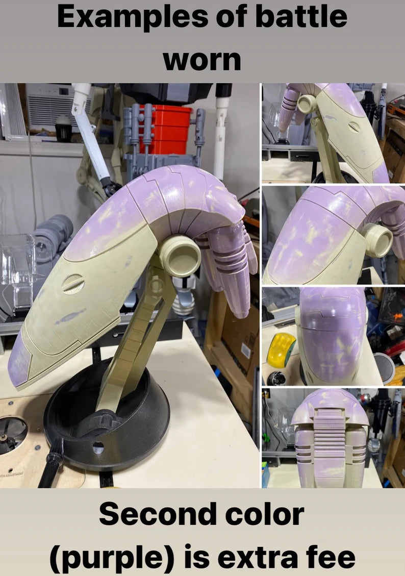 Star Wars B1 Battle Droid Life sized Head and stand