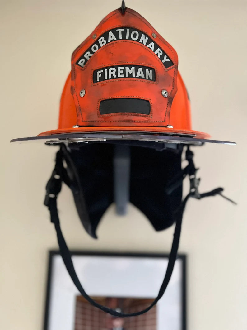 fire motorcycle helmet Fire Helmet (motorcycle helmet, cosplay helmet) Wall Mount Display (re – Leather Head Laser Works