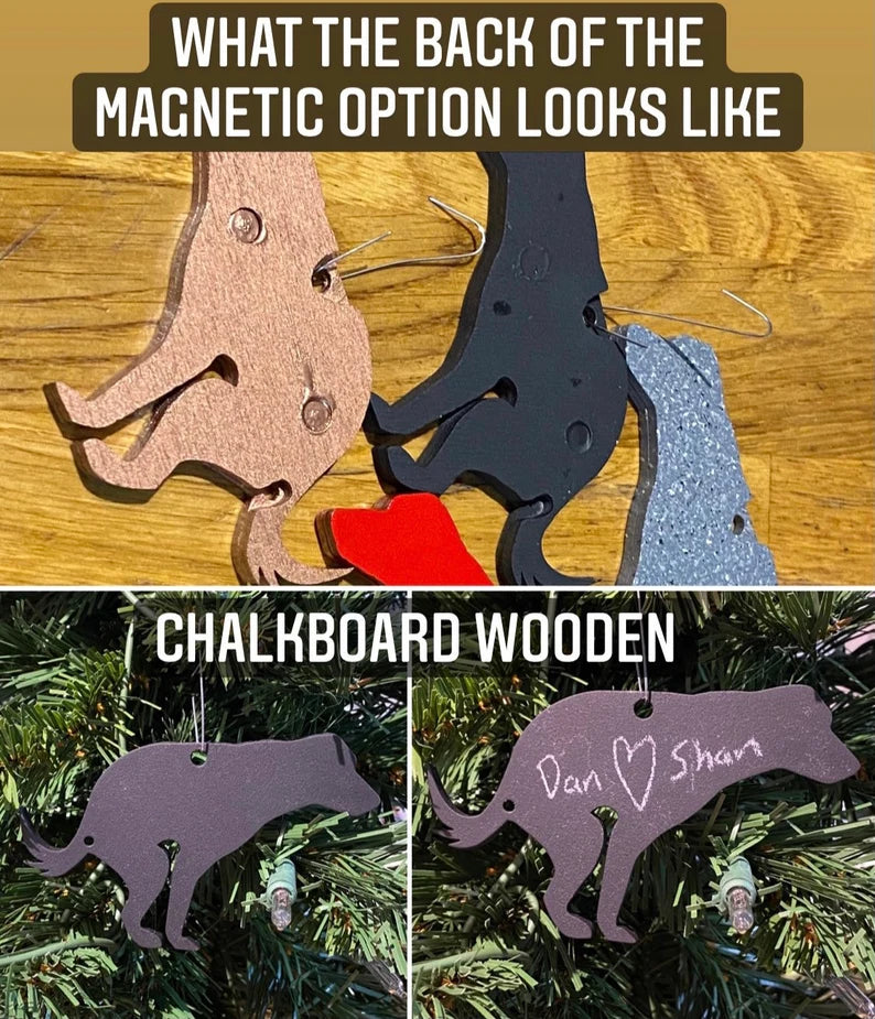 Pooping Dog 2024 ornament lots of colors, magnet, or pendant. Funny holiday 2024 Christmas ornament and magnet option