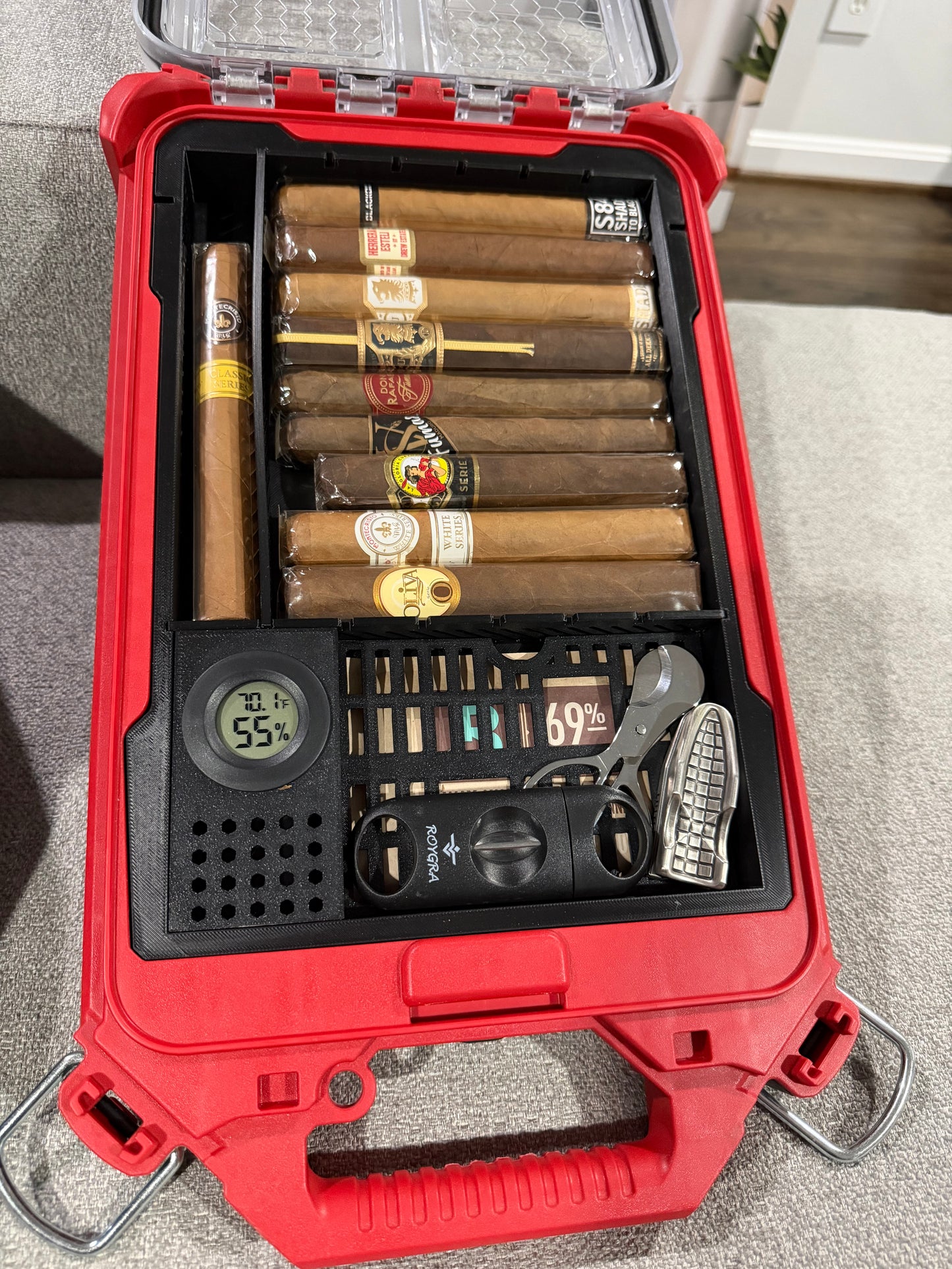 Humidor Milwaukee Slim Packout - 3D printed insert