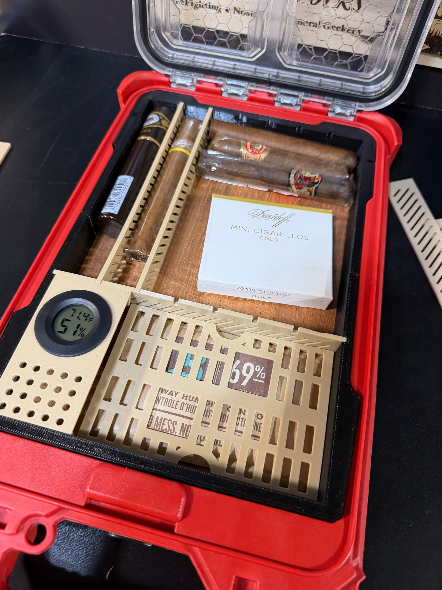 Humidor Milwaukee Slim Packout - 3D printed insert