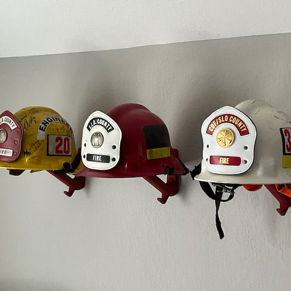 Fire Helmet (motorcycle helmet, cosplay helmet) Wall Mount Display (really it works with any helmet you can think of)