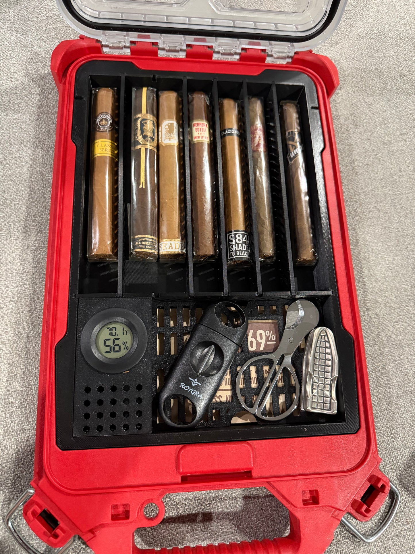 Humidor Milwaukee Slim Packout - 3D printed insert