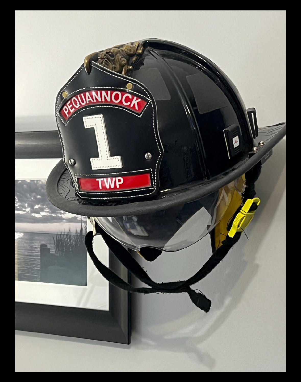 Fire Helmet (motorcycle helmet, cosplay helmet) Wall Mount Display (really it works with any helmet you can think of)
