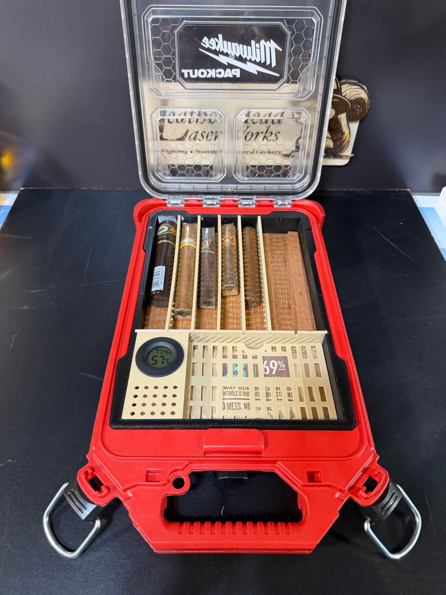 Humidor Milwaukee Slim Packout - 3D printed insert