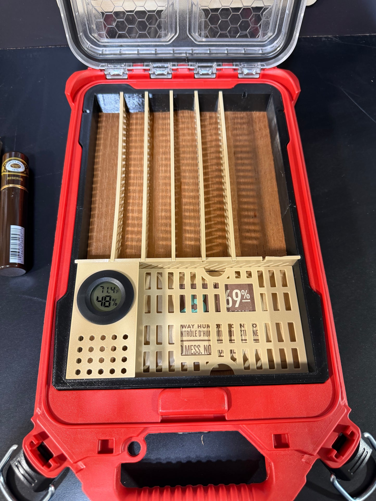 Humidor Milwaukee Slim Packout - 3D printed insert