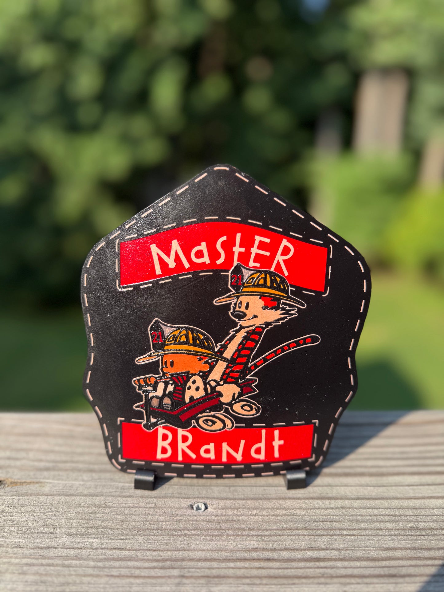 Leather Helmet Shield