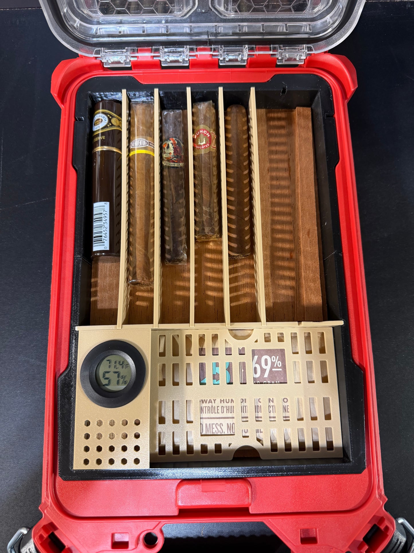 Humidor Milwaukee Slim Packout - 3D printed insert