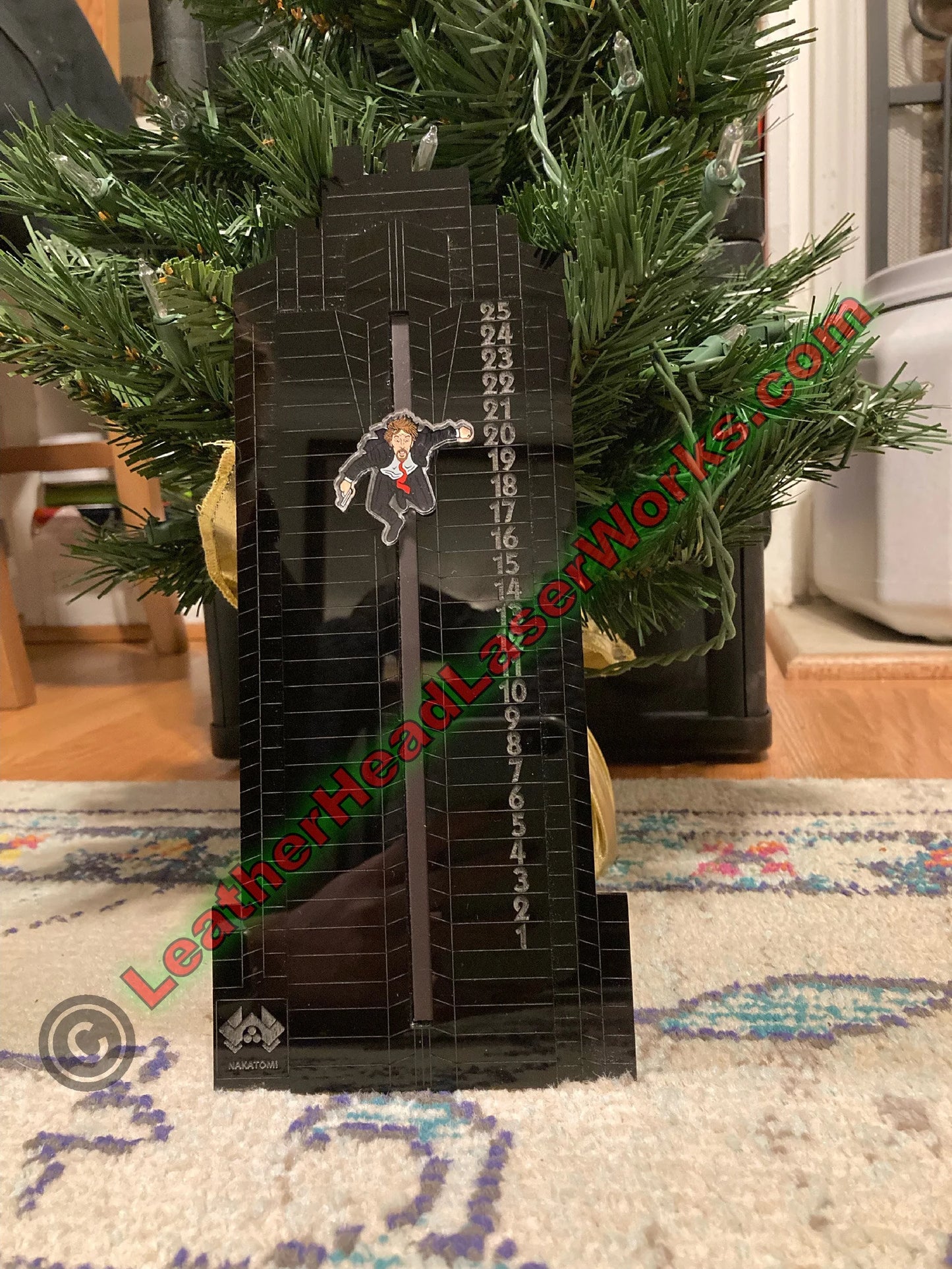 Die Hard inspired Nakatomi Plaza Advent Calendar - Midnight Edition - FULL COLOR - Interactive Calendar for a Die Hard Christmas