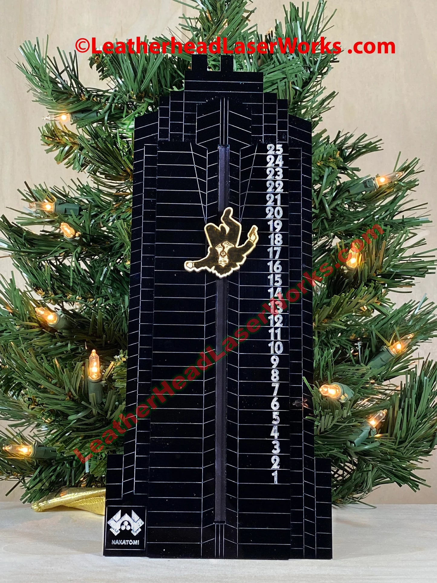 Die Hard inspired Nakatomi Plaza Advent Calendar - Midnight Edition - FULL COLOR - Interactive Calendar for a Die Hard Christmas