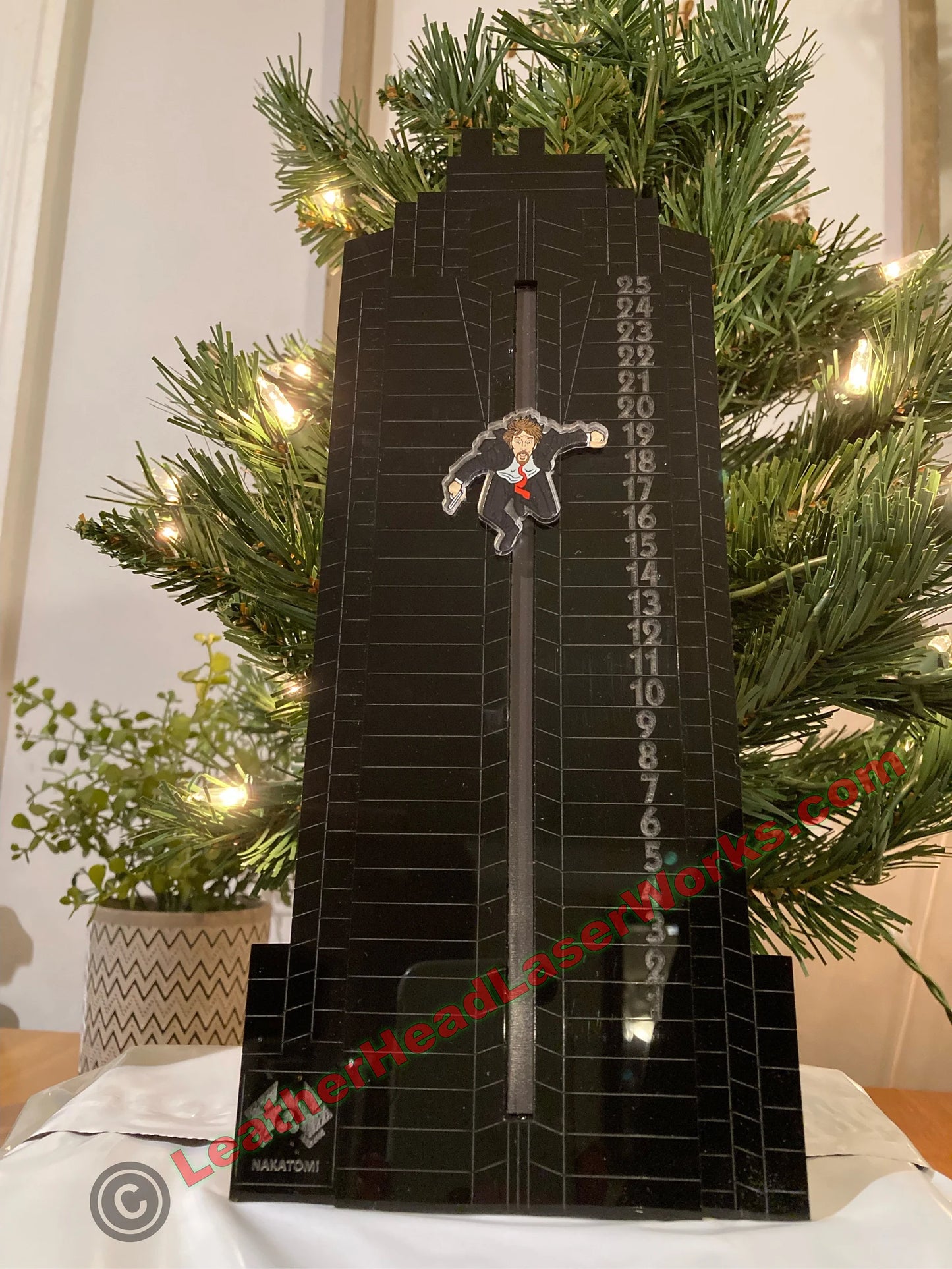 Die Hard inspired Nakatomi Plaza Advent Calendar - Midnight Edition - FULL COLOR - Interactive Calendar for a Die Hard Christmas