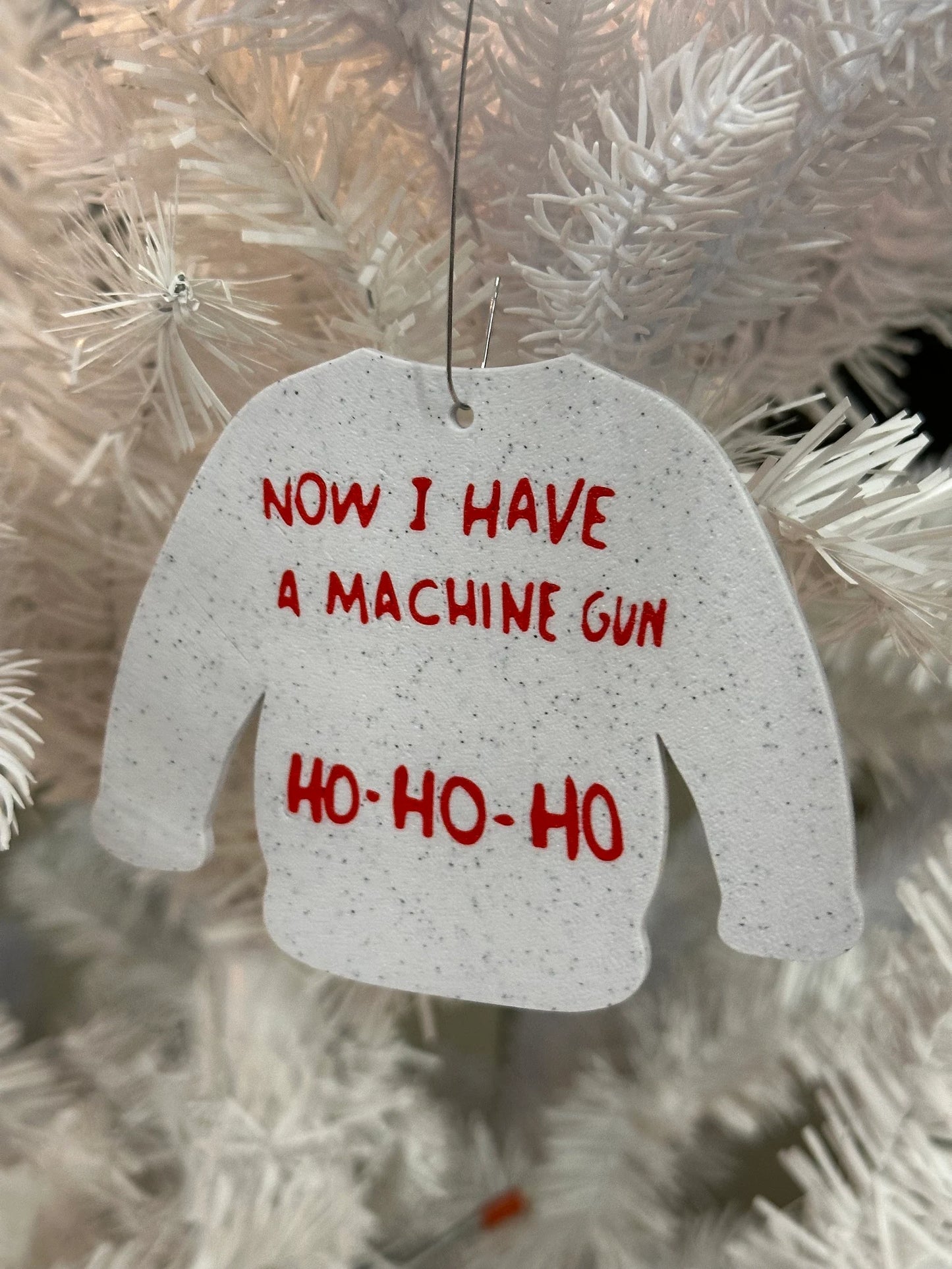 Now I Have a Machine Gun Ho-Ho-Ho Die Hard, Nakatomi Plaza Christmas Party ornament/pendant