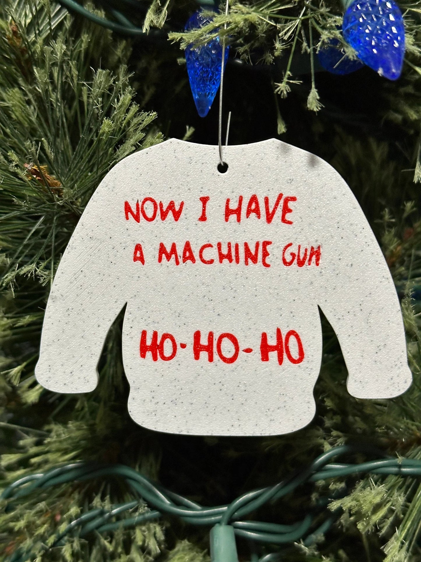 Now I Have a Machine Gun Ho-Ho-Ho Die Hard, Nakatomi Plaza Christmas Party ornament/pendant