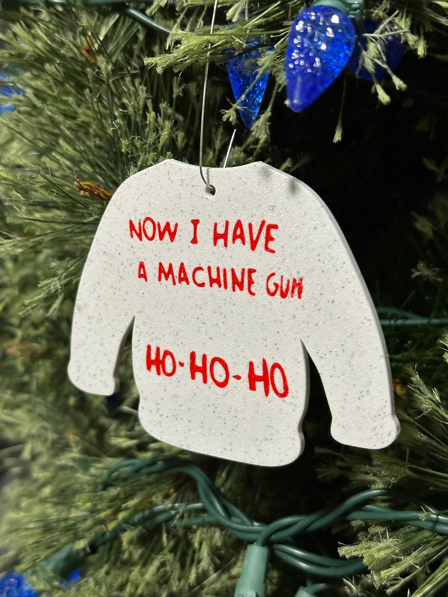 Now I Have a Machine Gun Ho-Ho-Ho Die Hard, Nakatomi Plaza Christmas Party ornament/pendant