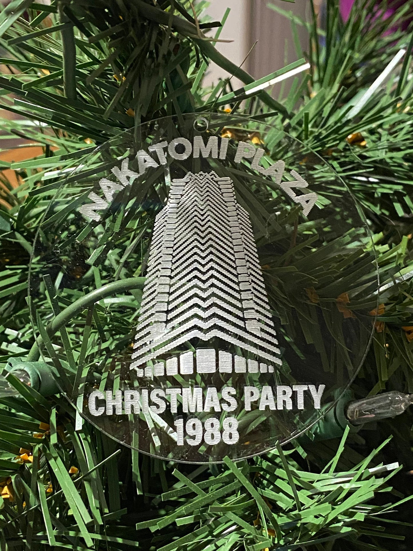 Nakatomi Plaza Christmas Party Ornament inspired by Die Hard