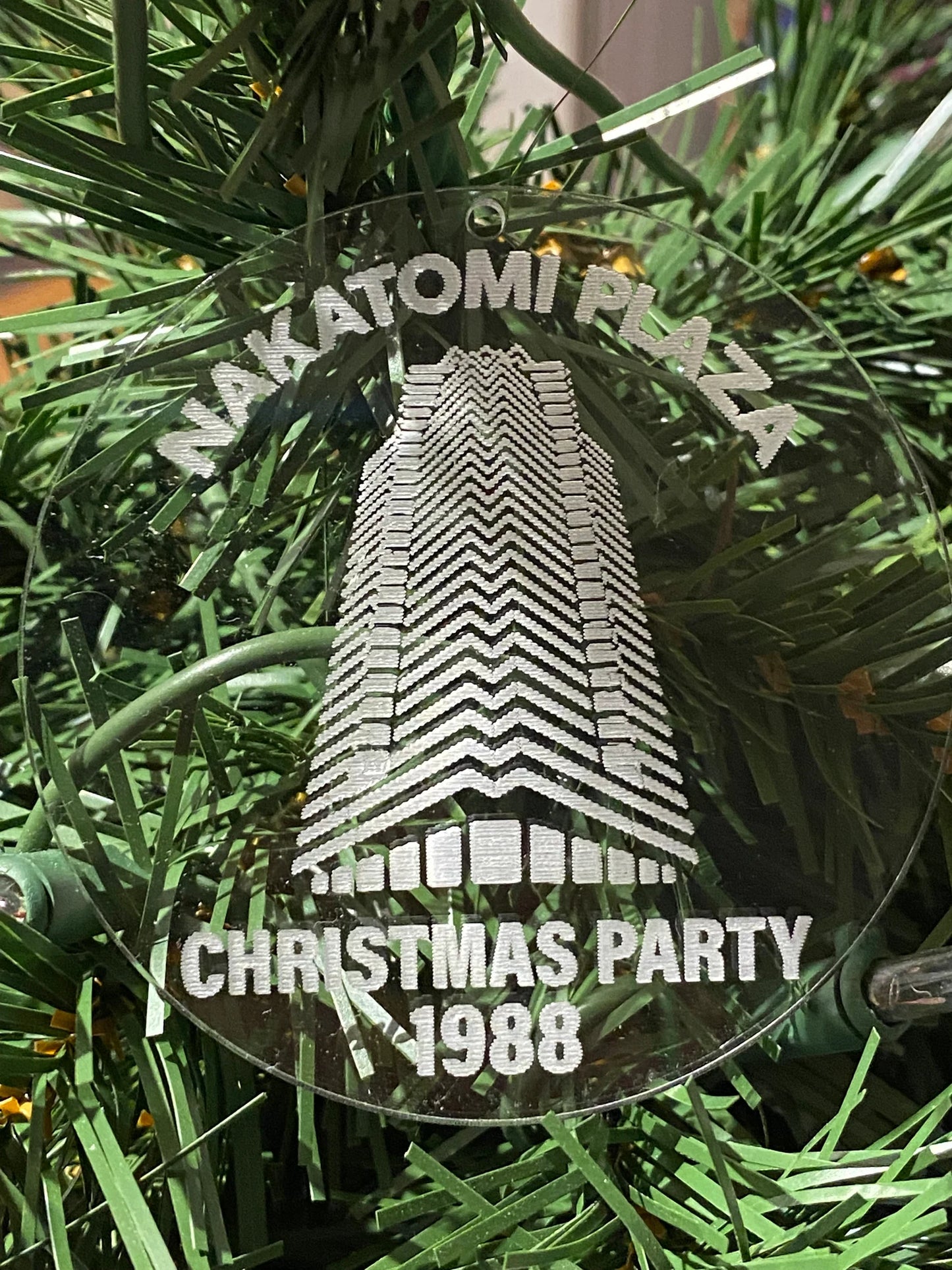 Nakatomi Plaza Christmas Party Ornament inspired by Die Hard