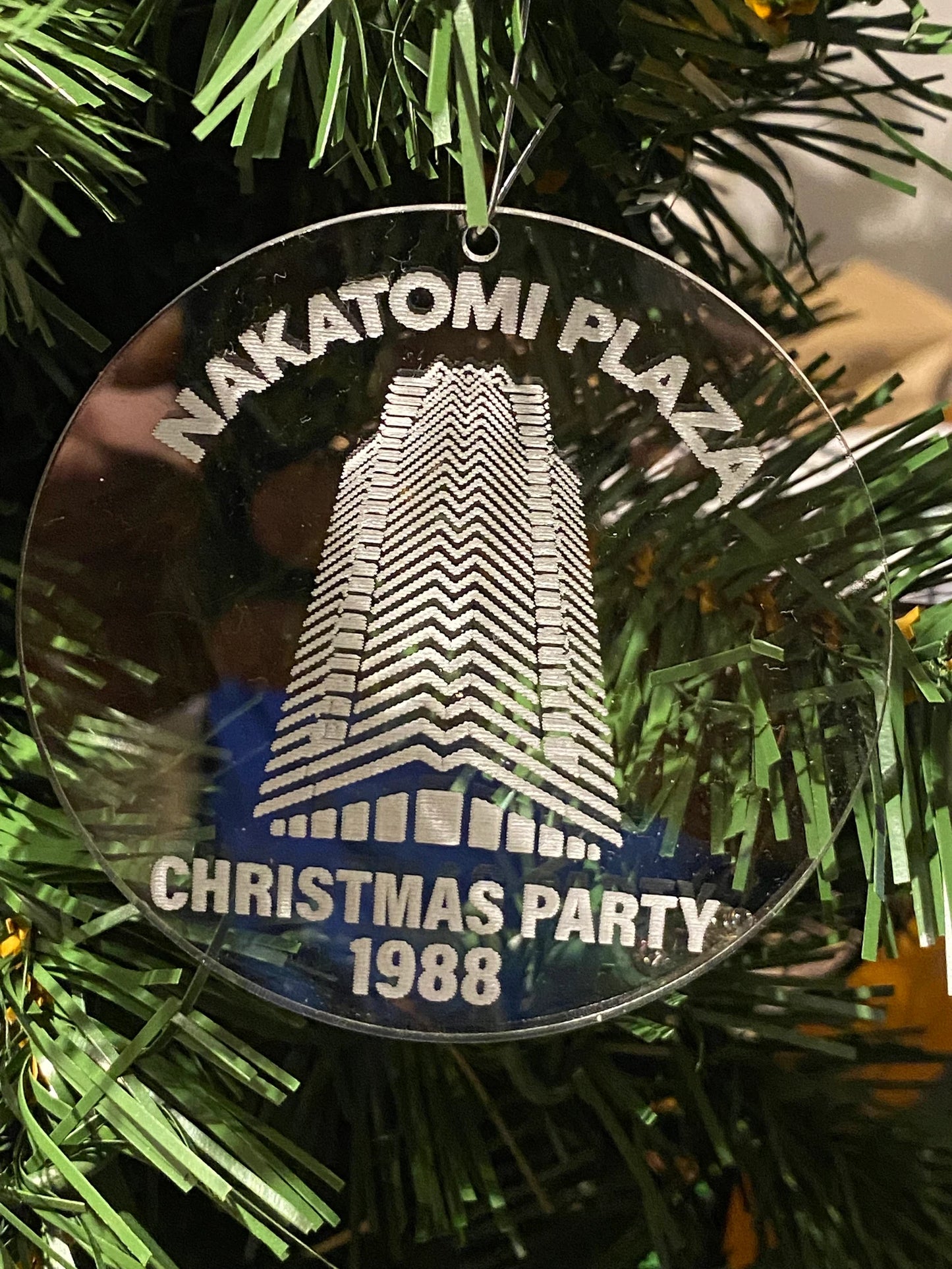 Nakatomi Plaza Christmas Party Ornament inspired by Die Hard