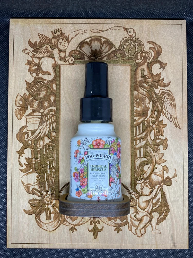 Poopourri holder bathroom decor sign