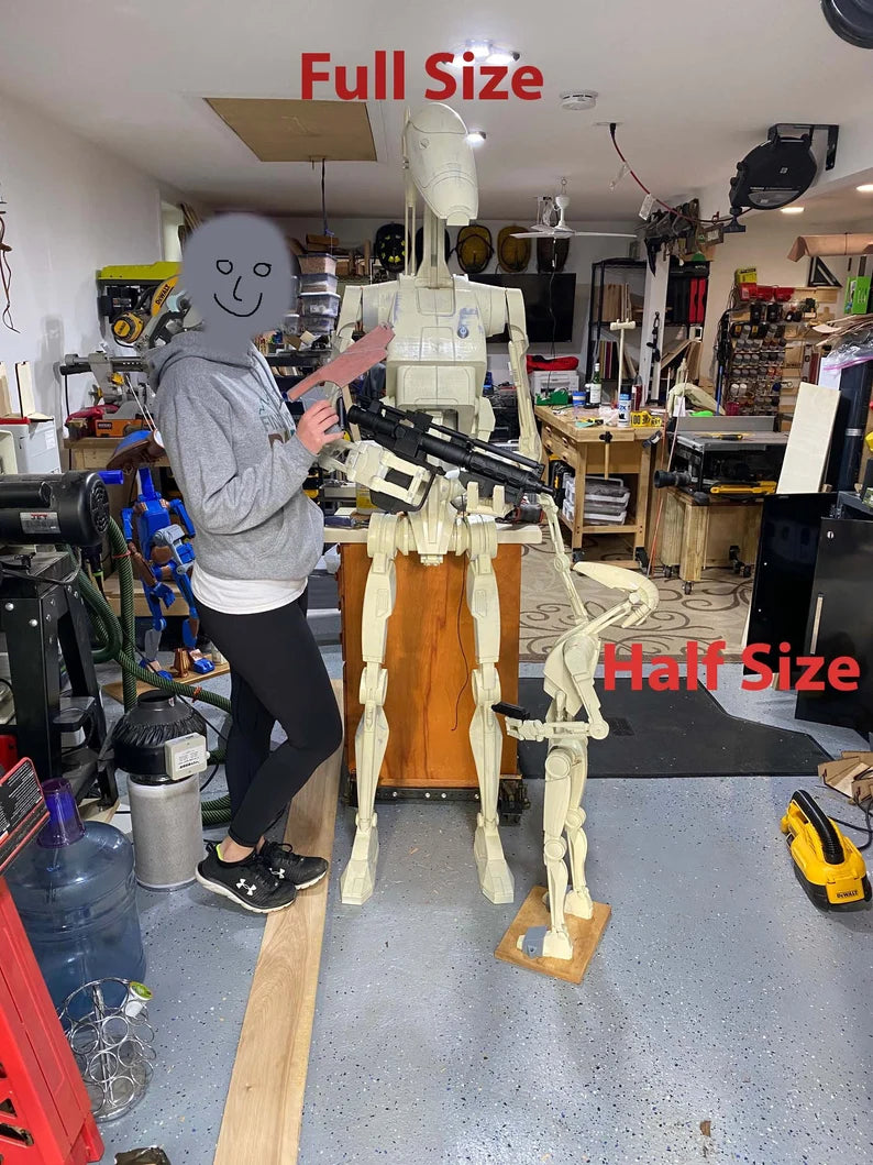 Life Size B1 Battle Droid (or scaled versions) From Star Wars Clone Wars