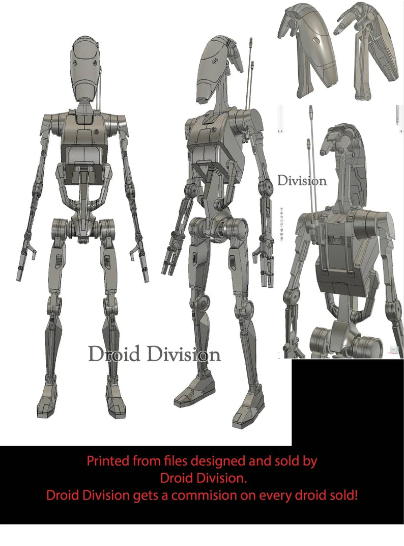 Life Size B1 Battle Droid (or scaled versions) From Star Wars Clone Wars