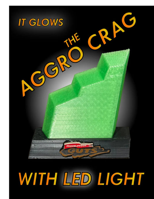 Nickelodeon Guts styled LED lit aggro crag trophy fan art