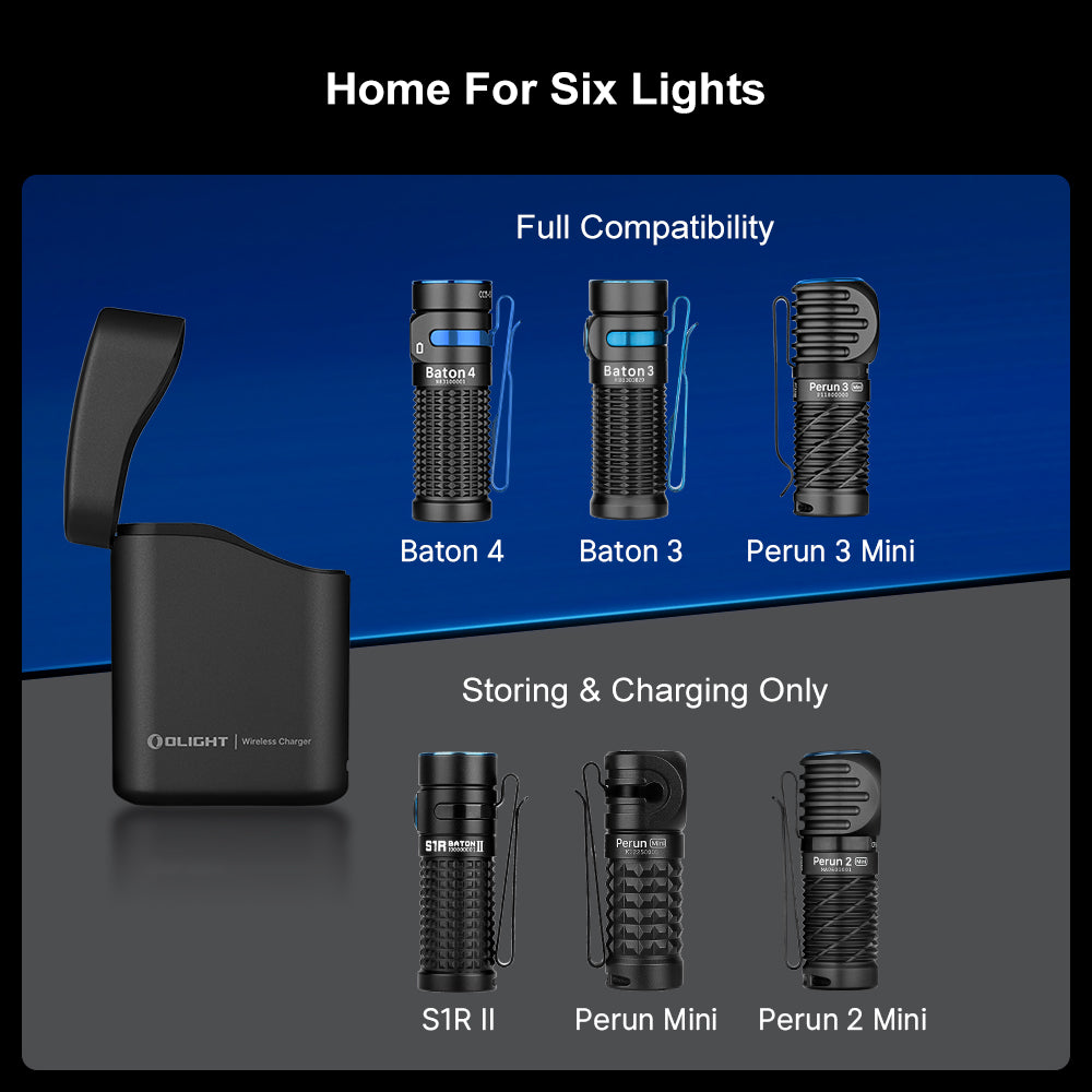 Baton 4 charging case compatibility with other Olight lights