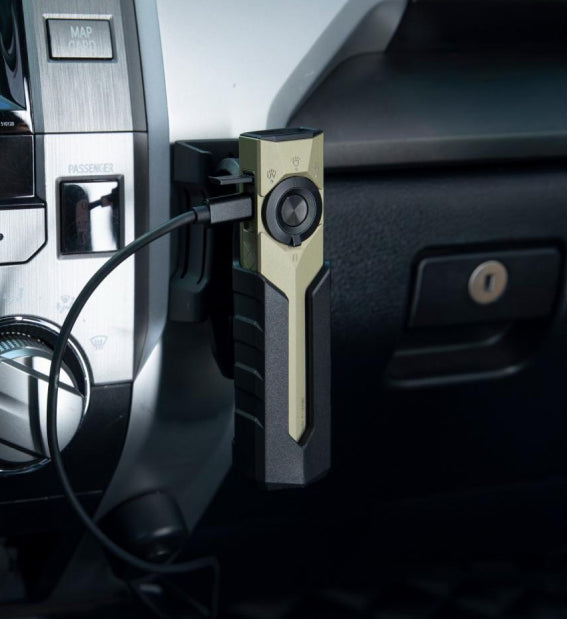 ArkPro Ultra with USB-C charging in a vehicle