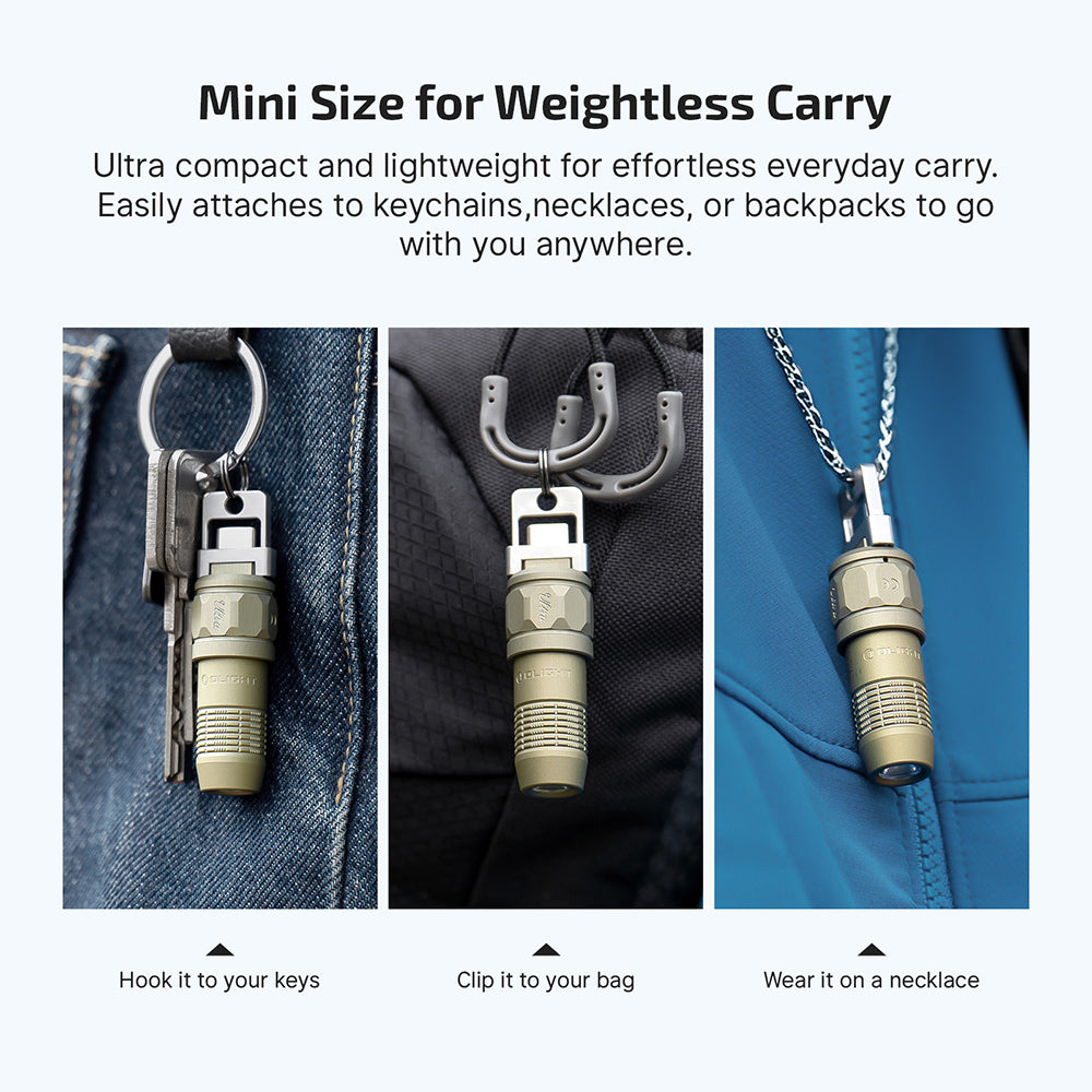 iUltra on keys, bag clip or necklace