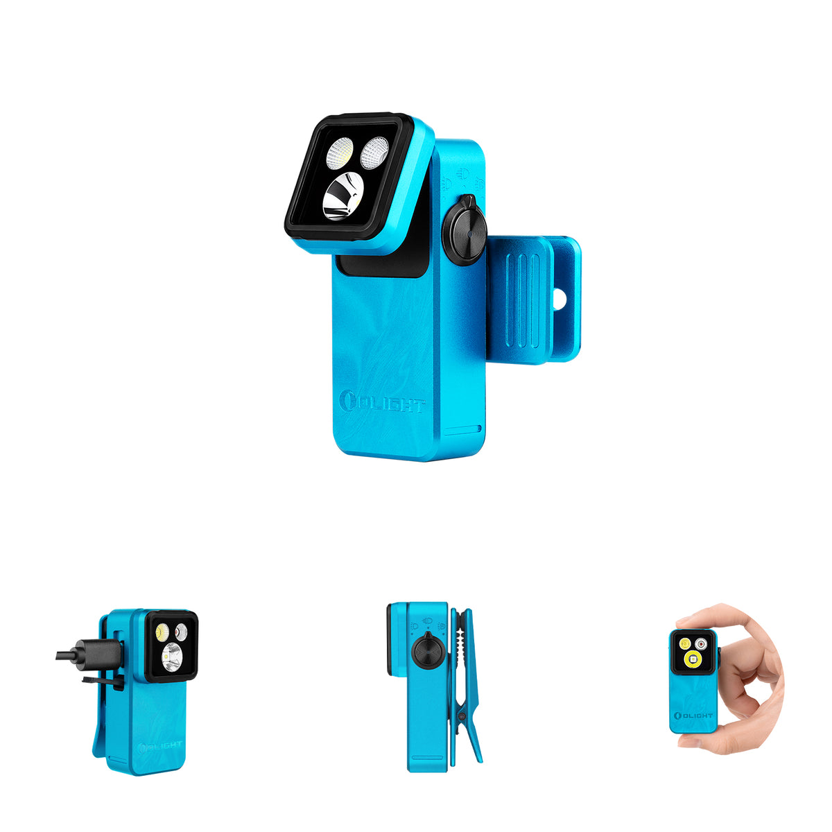 Olight Oclip 2 Pro in Tidal Blue