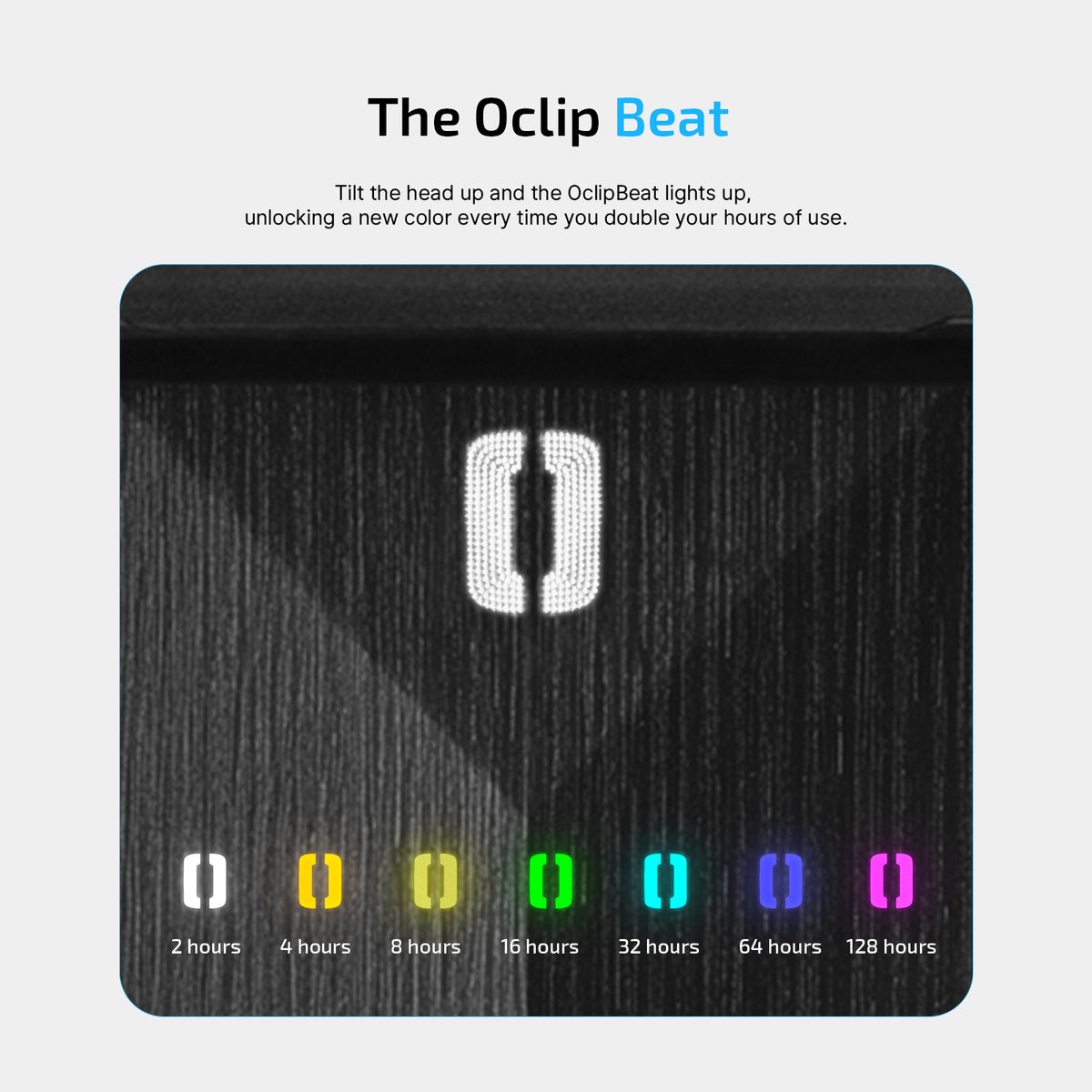 Oclip 2 Ultra OclipBeat color-changing use indicator